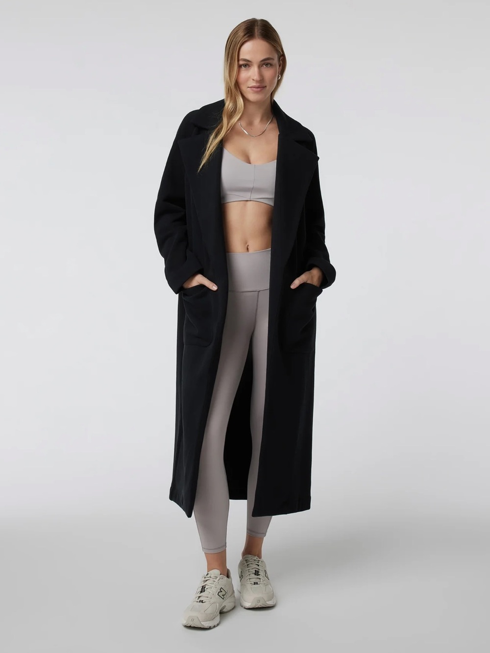 NWT Vuori Restore Trench Coat in Black Size S - Picture 5 of 17